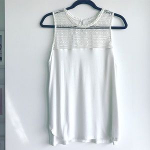 H&M White Lace Tunic